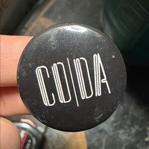 Black CO/DA Led Zeppelin Button Pin